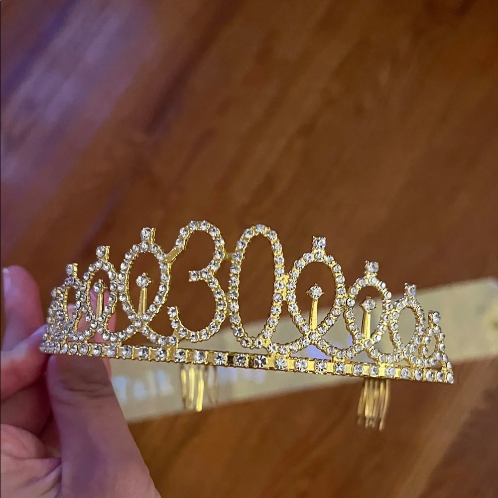 Gold 30th Birthday Sash & Crown